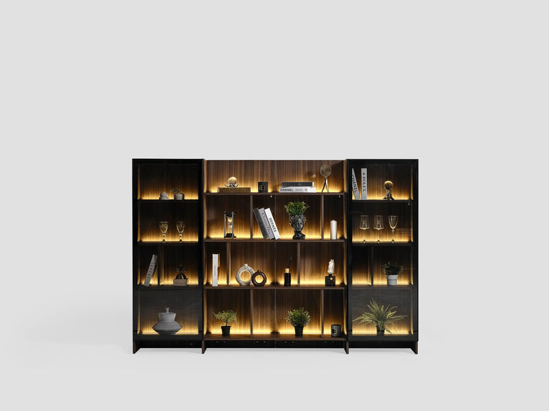 Aqua Modern Media Wall