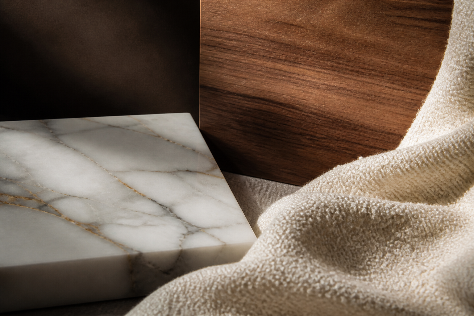 Tactile Interiors: Stone, Wood, and Boucle in 2026